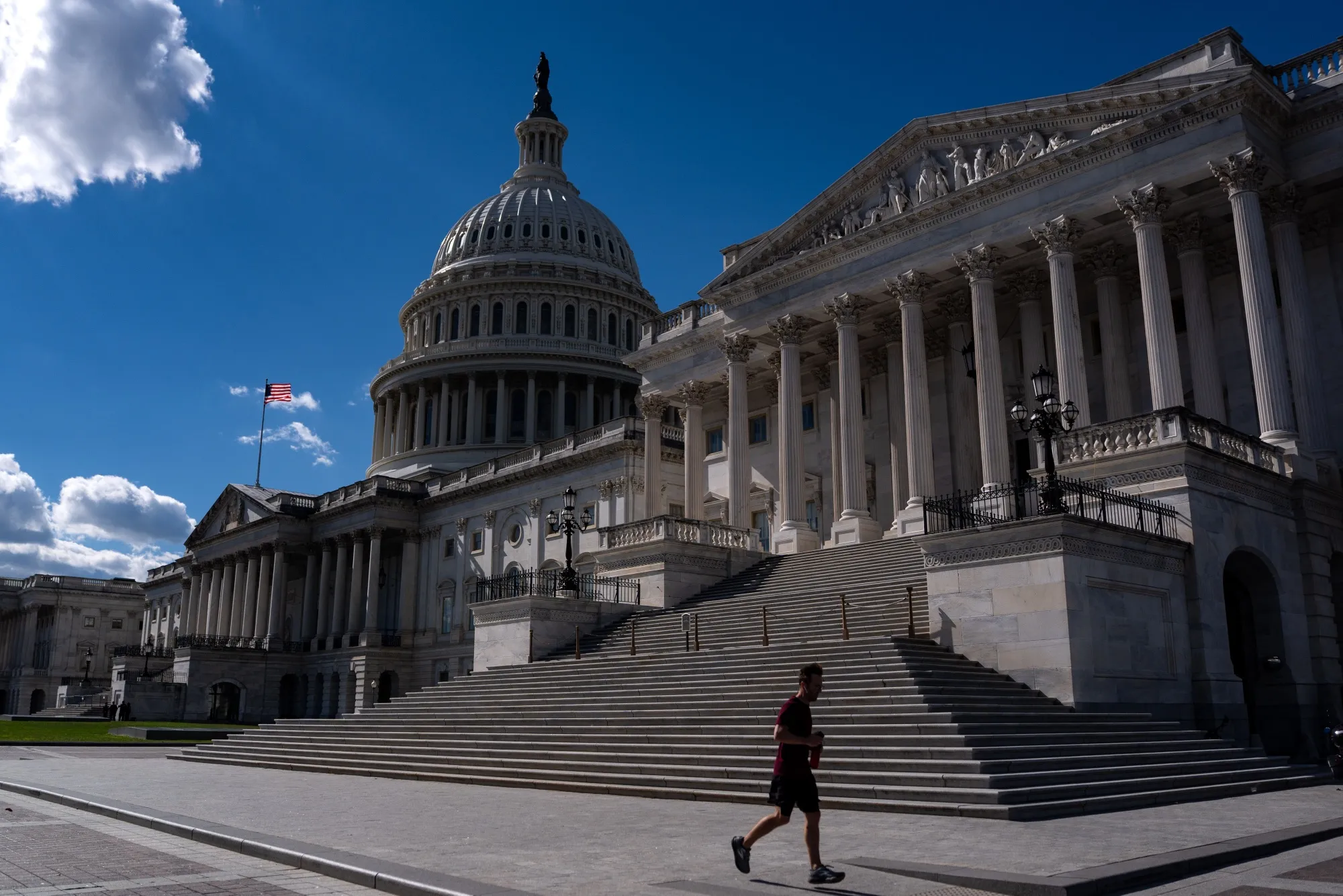The US Capitol in Washington on Oct. 20, 2025 during&nbsp;the partial government shutdown.