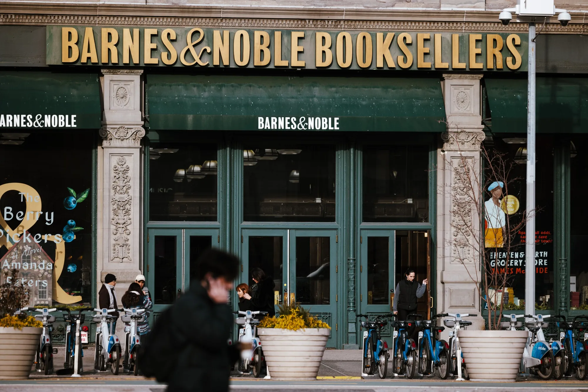 A Barnes &amp; Noble bookstore in New York.