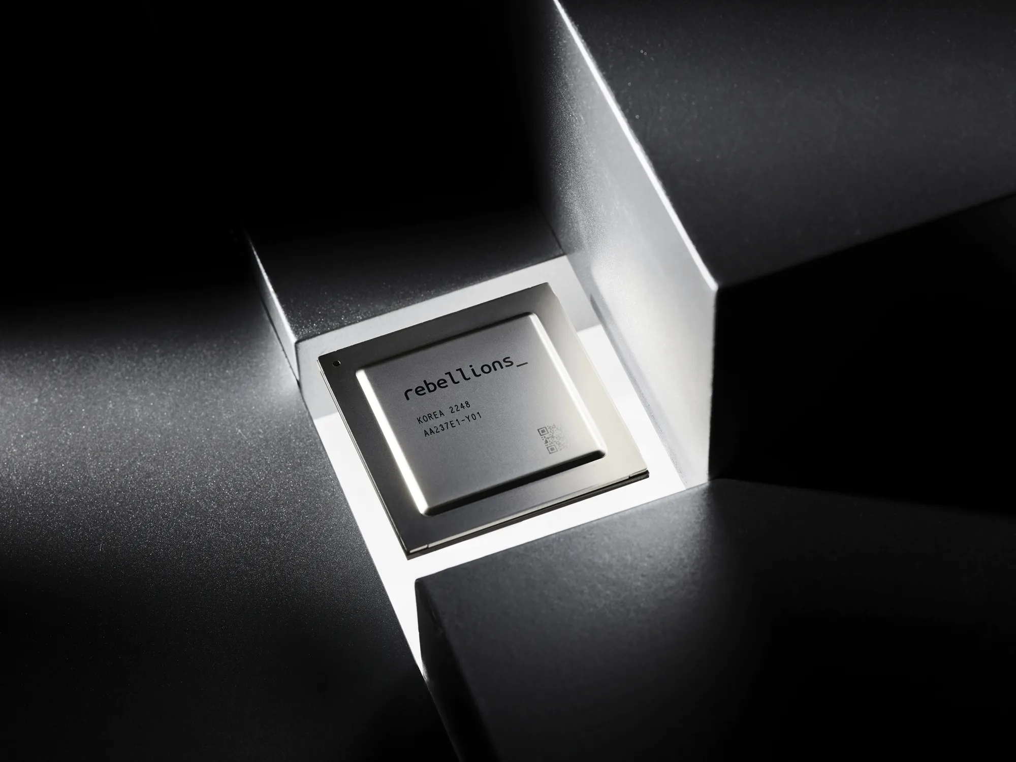 The ATOM Chip designed by Rebellions and fabricated by Samsung.