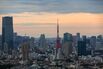 Tokyo Skyline Ahead of Japan GDP Figures