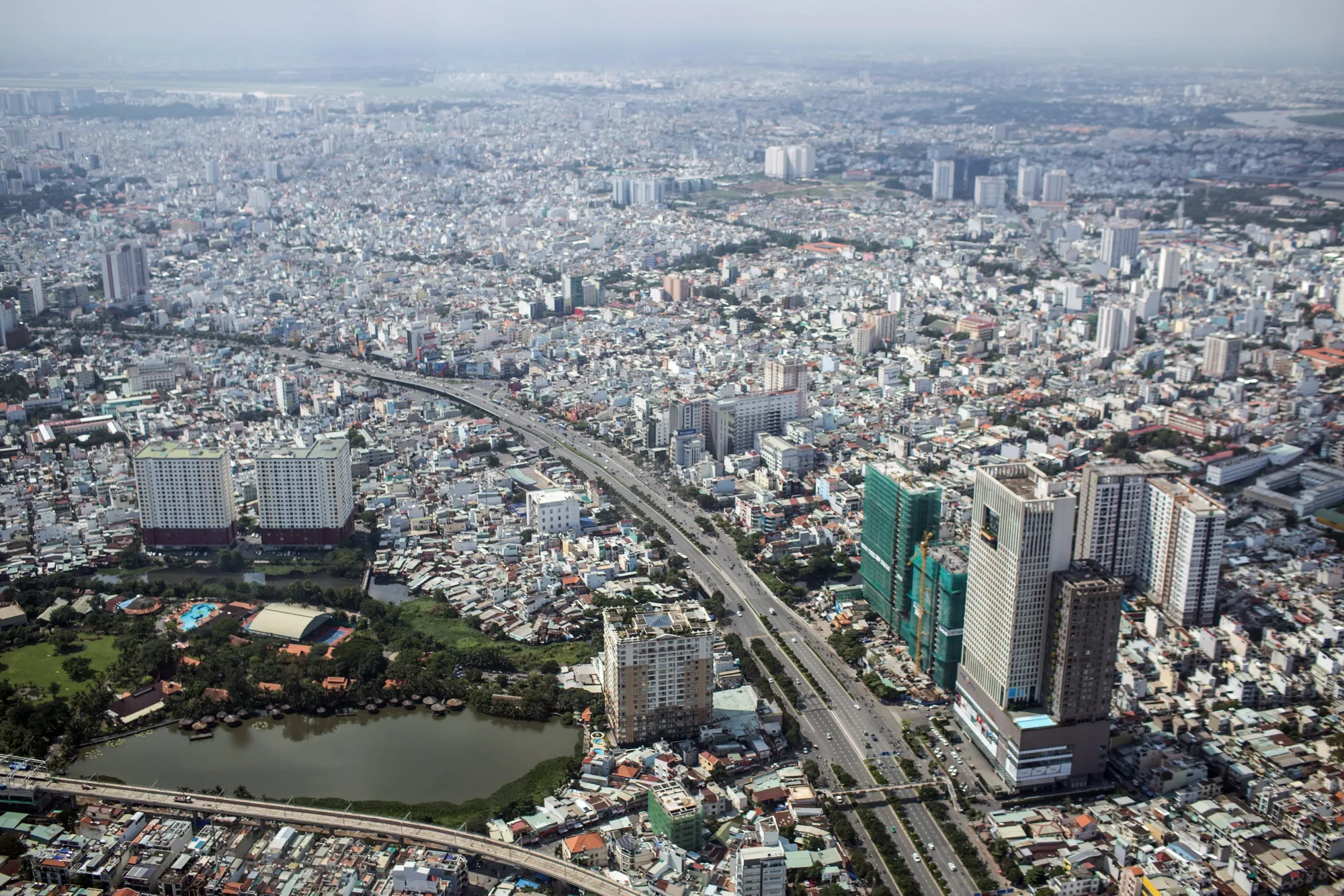 A view of the skyline in Ho Chi Minh.