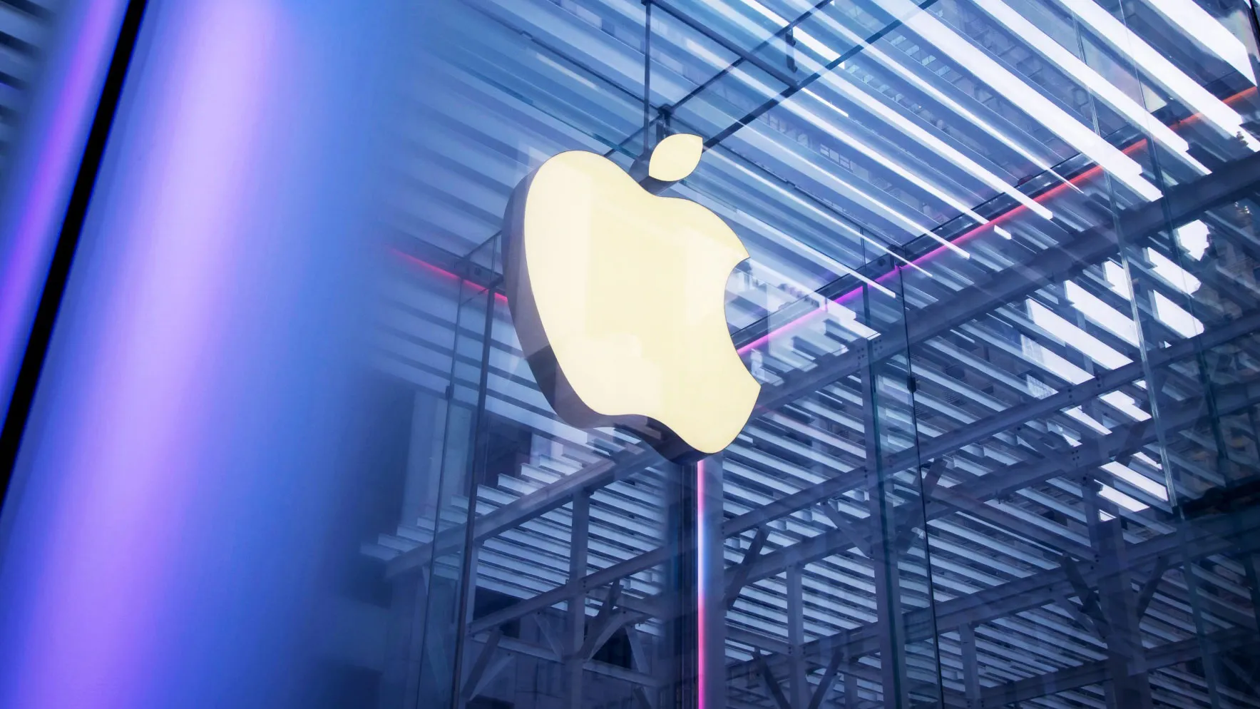 Apple logo.