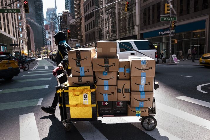 Amazon Deliveries Ahead Of Earnings Figures