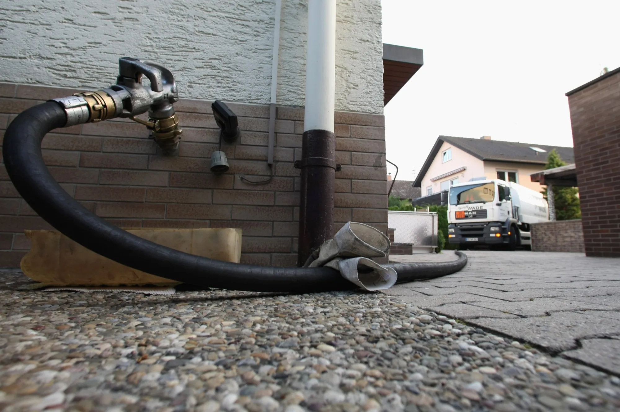Heating oil delivered to a home near Frankfurt.&nbsp;