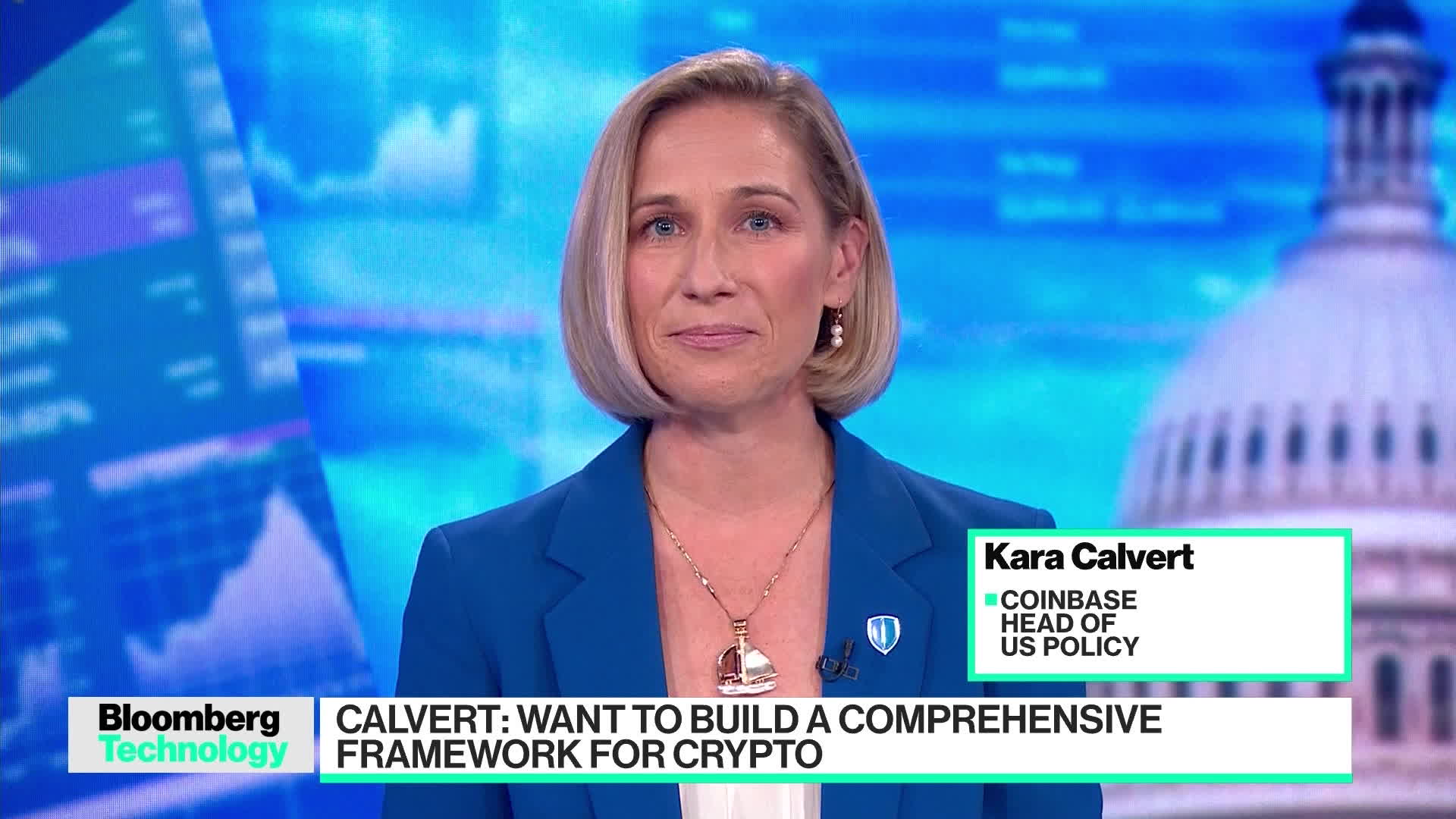 Watch Coinbase's Calvert: Want a Comprehensive Framework for Crypto -  Bloomberg