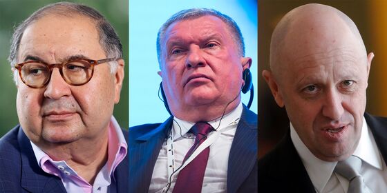 U.S. Sanctions Usmanov, Prigozhin Among Russian Elites