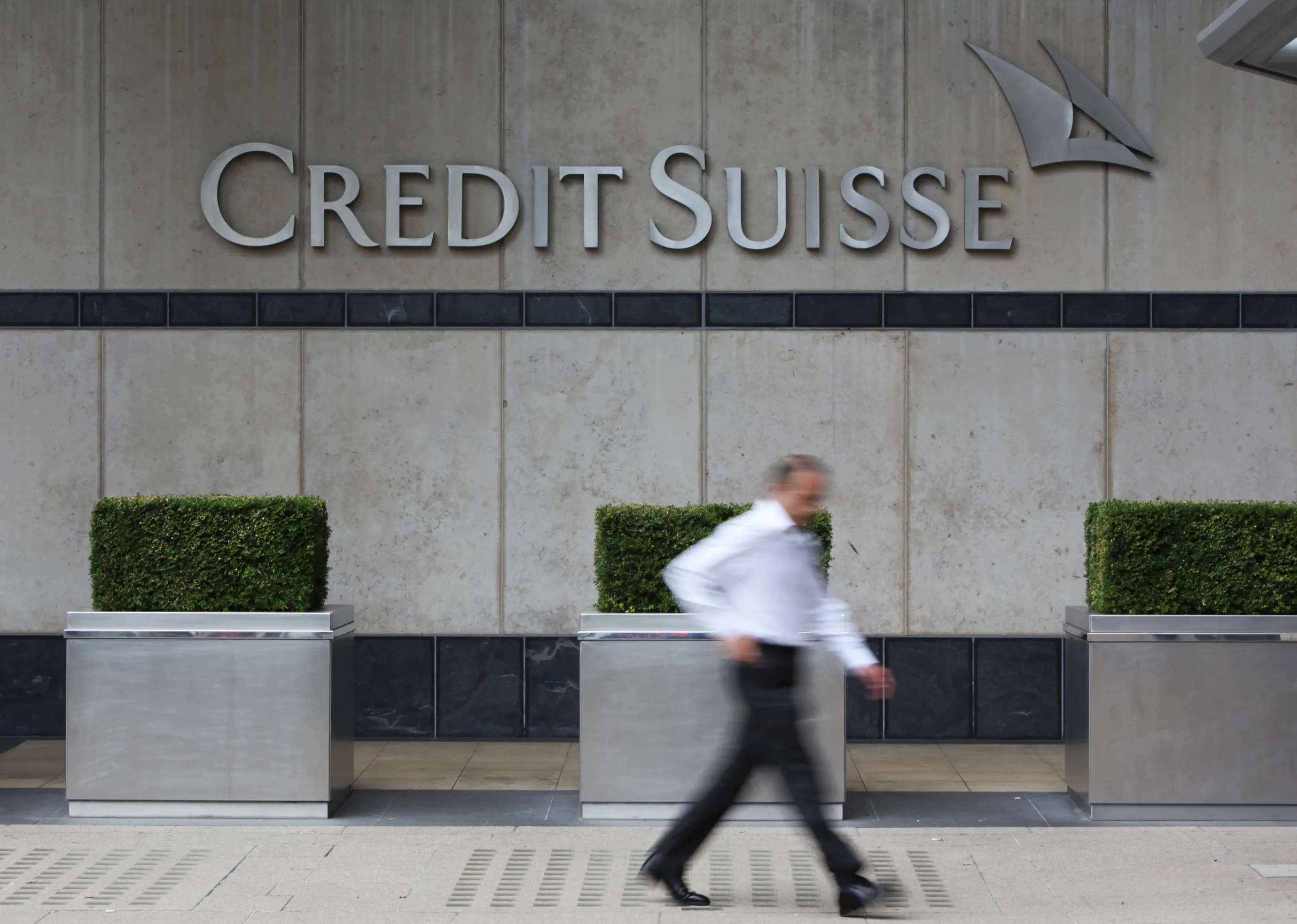 The U.K. headquarters of Credit Suisse Group AG in Canary Wharf, London.