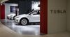 A Tesla Inc. Model S, left, and Model X electric vehicles.