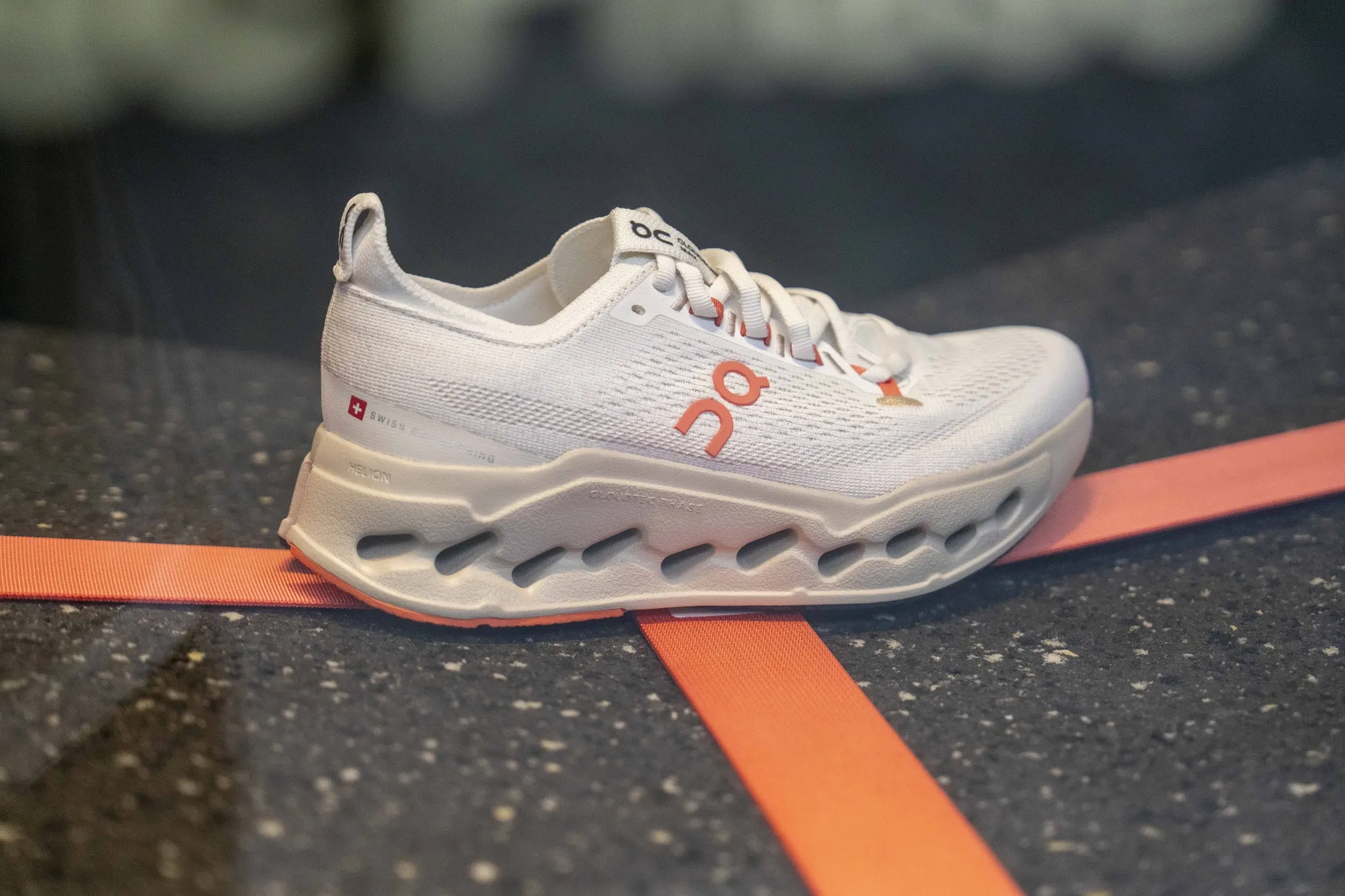 A running shoe by On Holding AG inside a retail outlet in Shanghai.