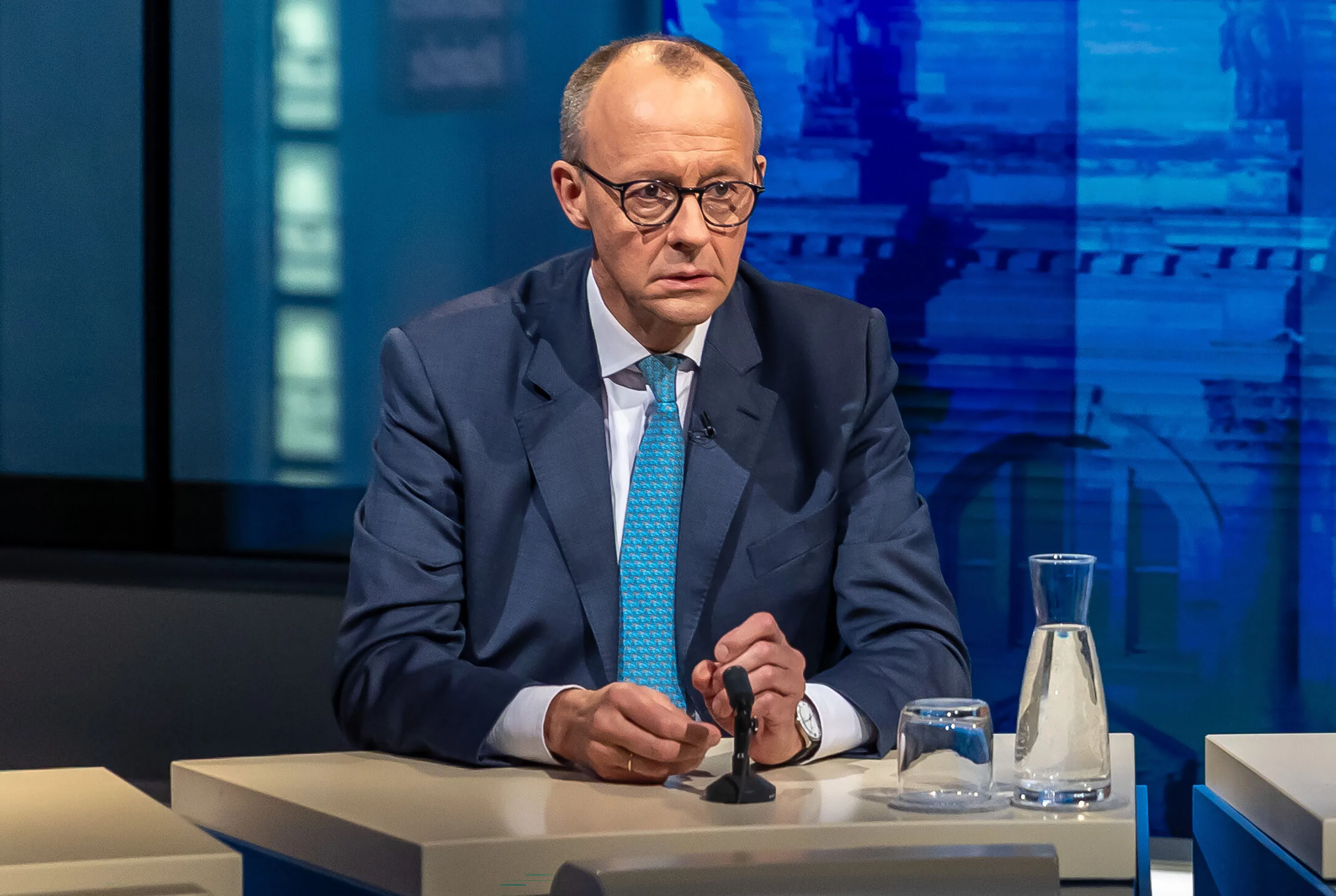 Leader of Germany's conservative Christian Democratic Union Friedrich Merz.