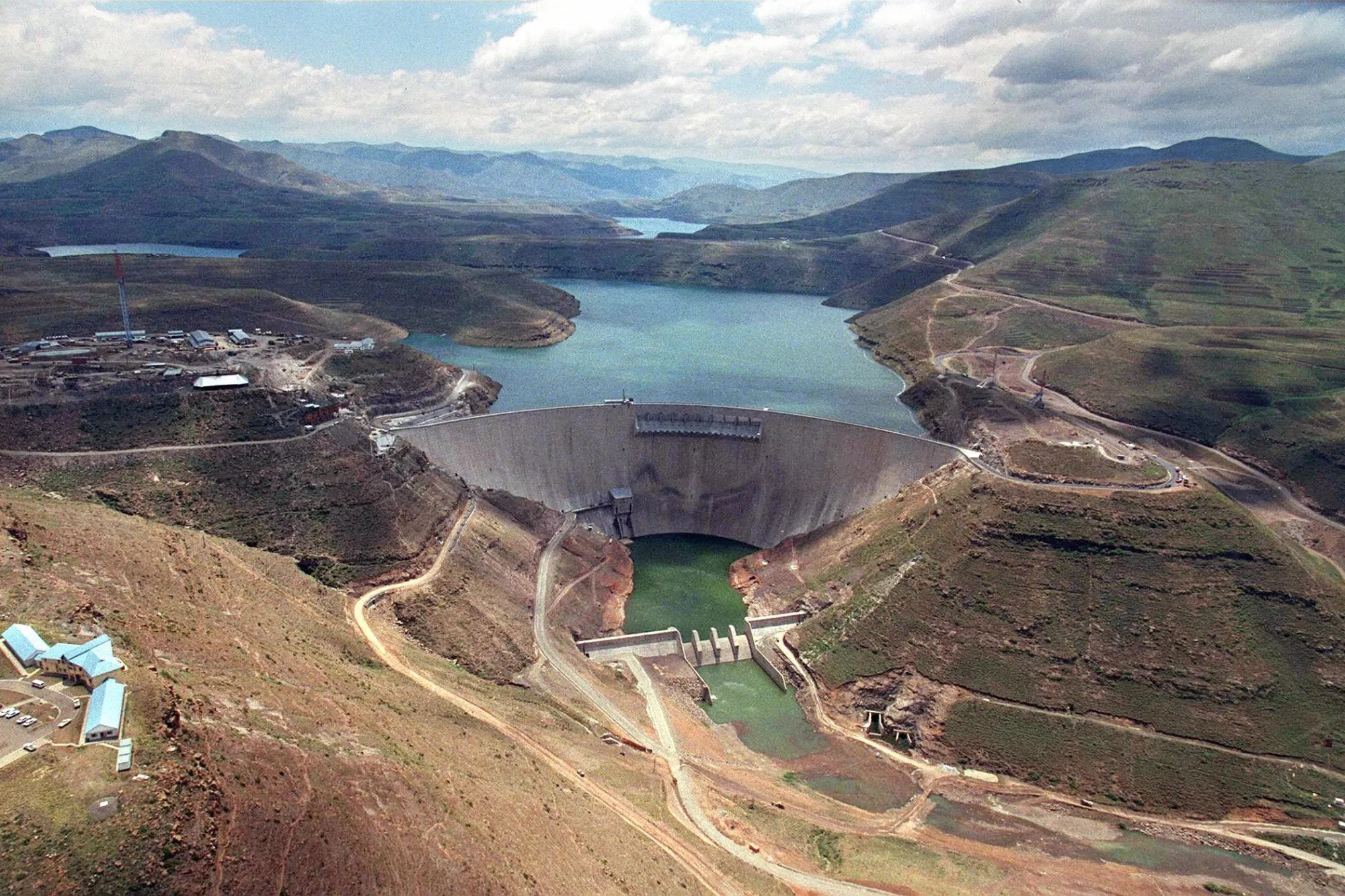 The Katse Dam which forms part of the Lesotho Highlands Water Project.