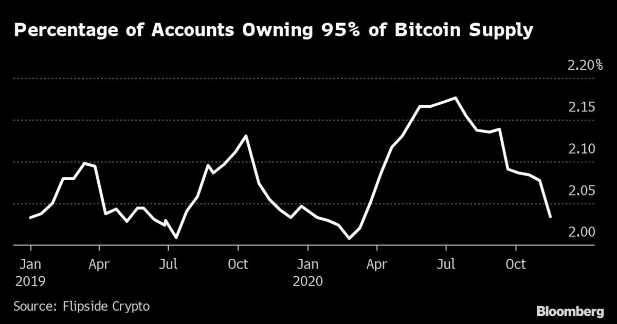 Bitcoin Whales Ownership Concentration Is Rising During Rally Bloomberg