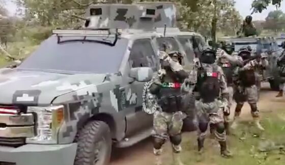 Mexican Video Shows Armed Men Cheering Powerful Druglord