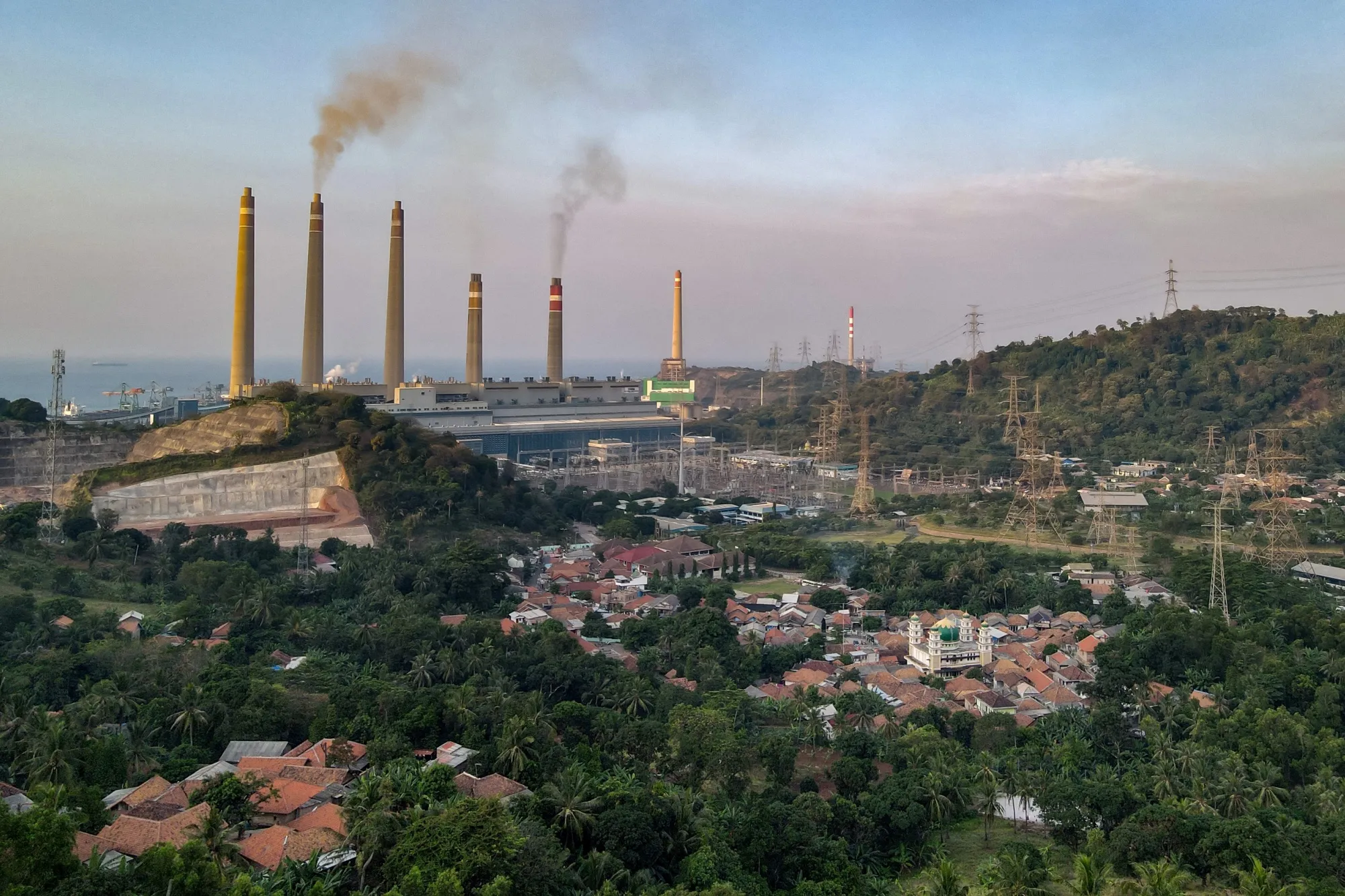 The Suralaya coal power plant in Cilegon.