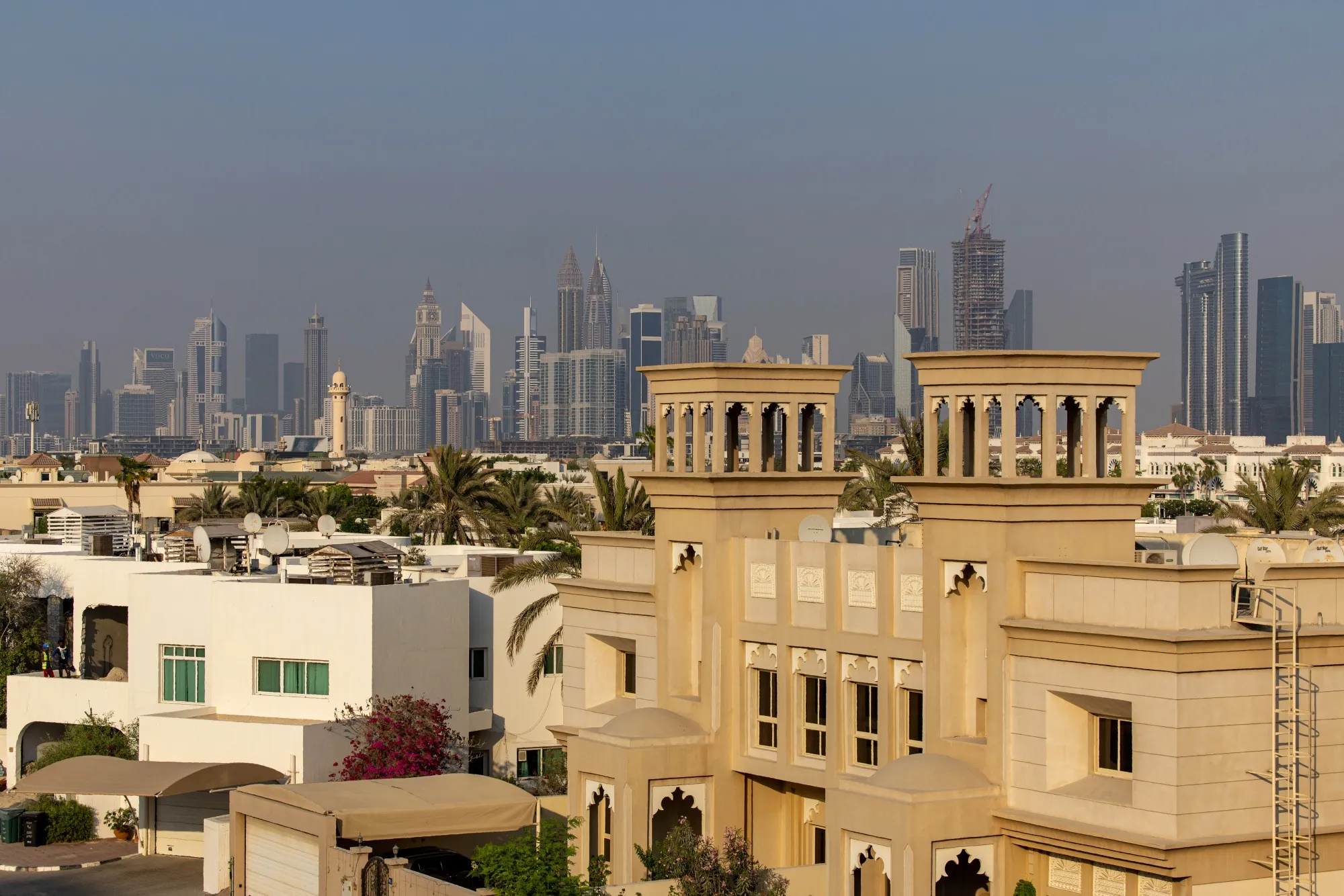 Residential villas in the Jumeirah district of Dubai.&nbsp;
