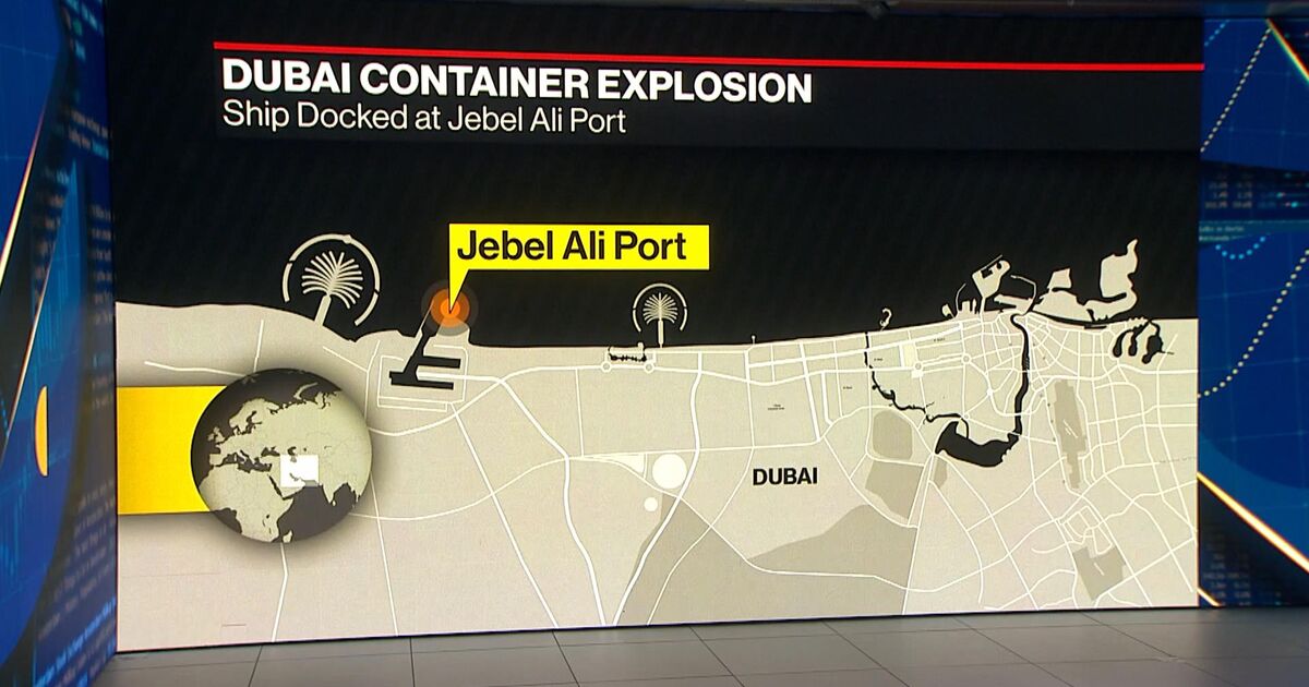 Massive Blast At Dubai S Jebel Ali Port Bloomberg