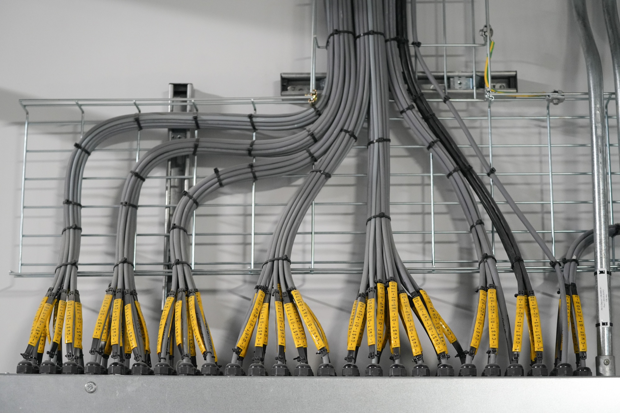 Cables at a data center.