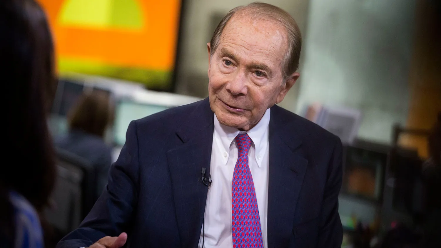 Maurice "Hank" Greenberg, former chairman and chief executive officer of American International Group Inc. (AIG), speaks during a Bloomberg Television interview in New York on June 25, 2015.
