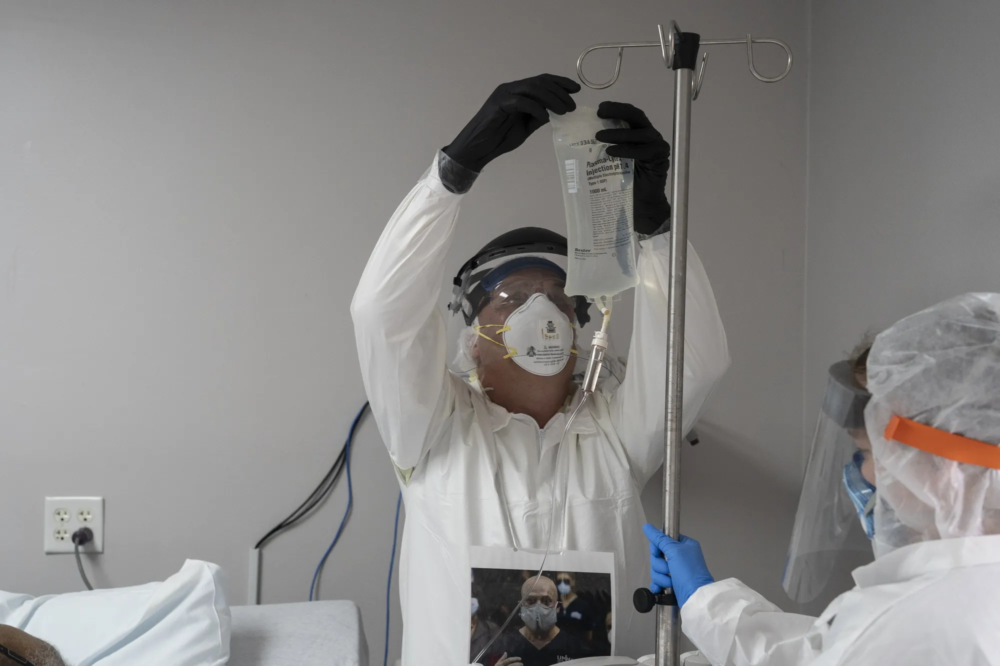 Treatment of a patient in the Covid-19 ICU at the United Memorial Medical Center in Houston, Texas, on June 29.