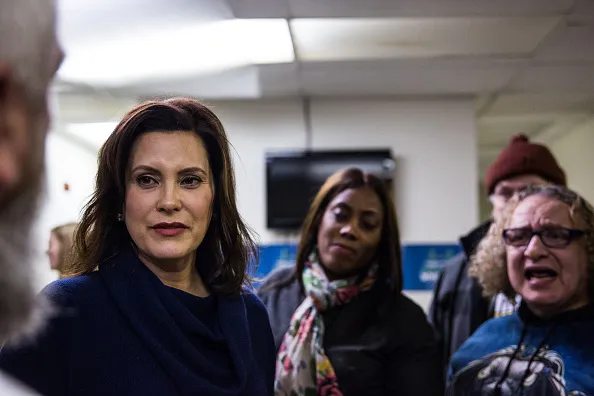 Gretchen Whitmer, left, is the Democratic candidate for governor in Michigan.&nbsp;&nbsp;
