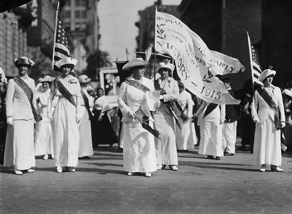 Thank the suffragists.
