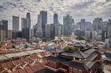 Singapore Business District Ahead Of Budget