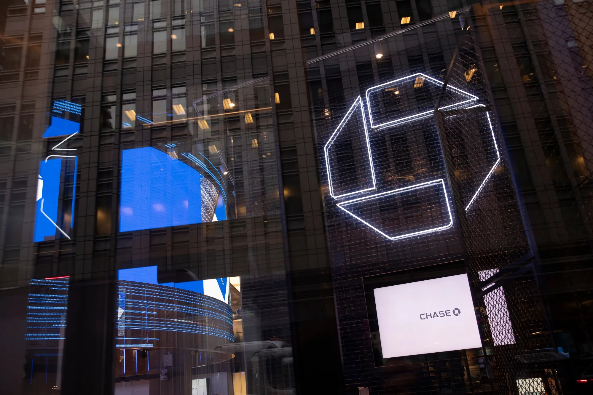 Chase bank branch in New York.