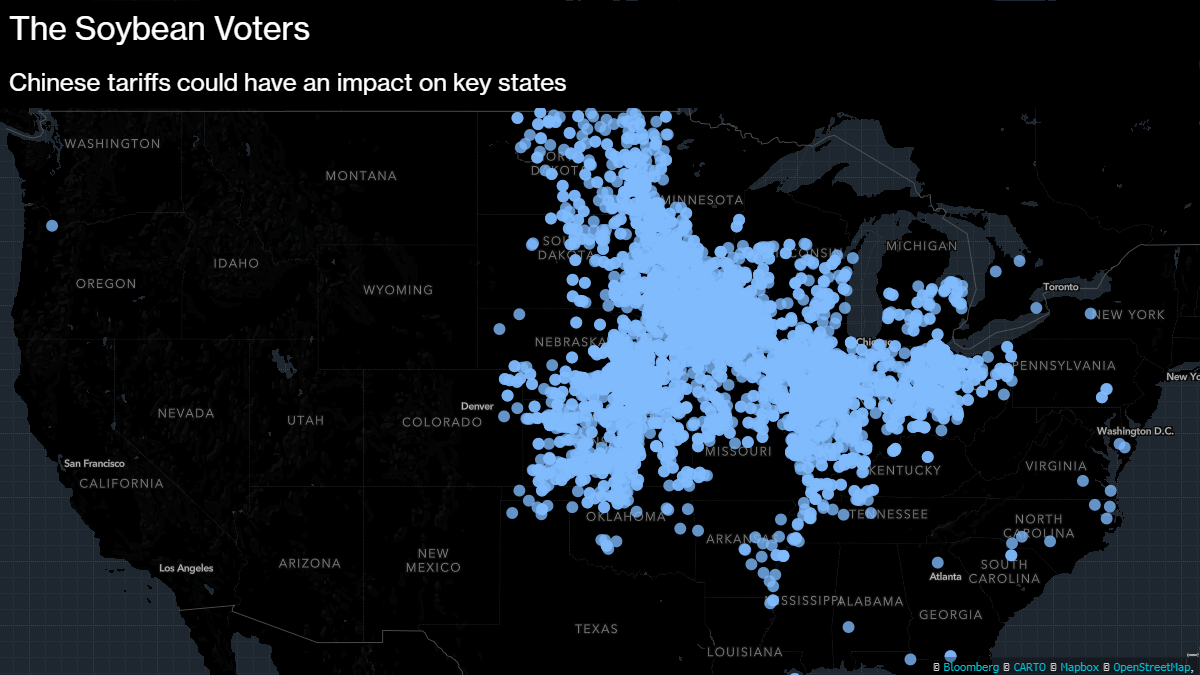 Brewing Trade Fight Takes Aim at Swing-State Soybeans bilde