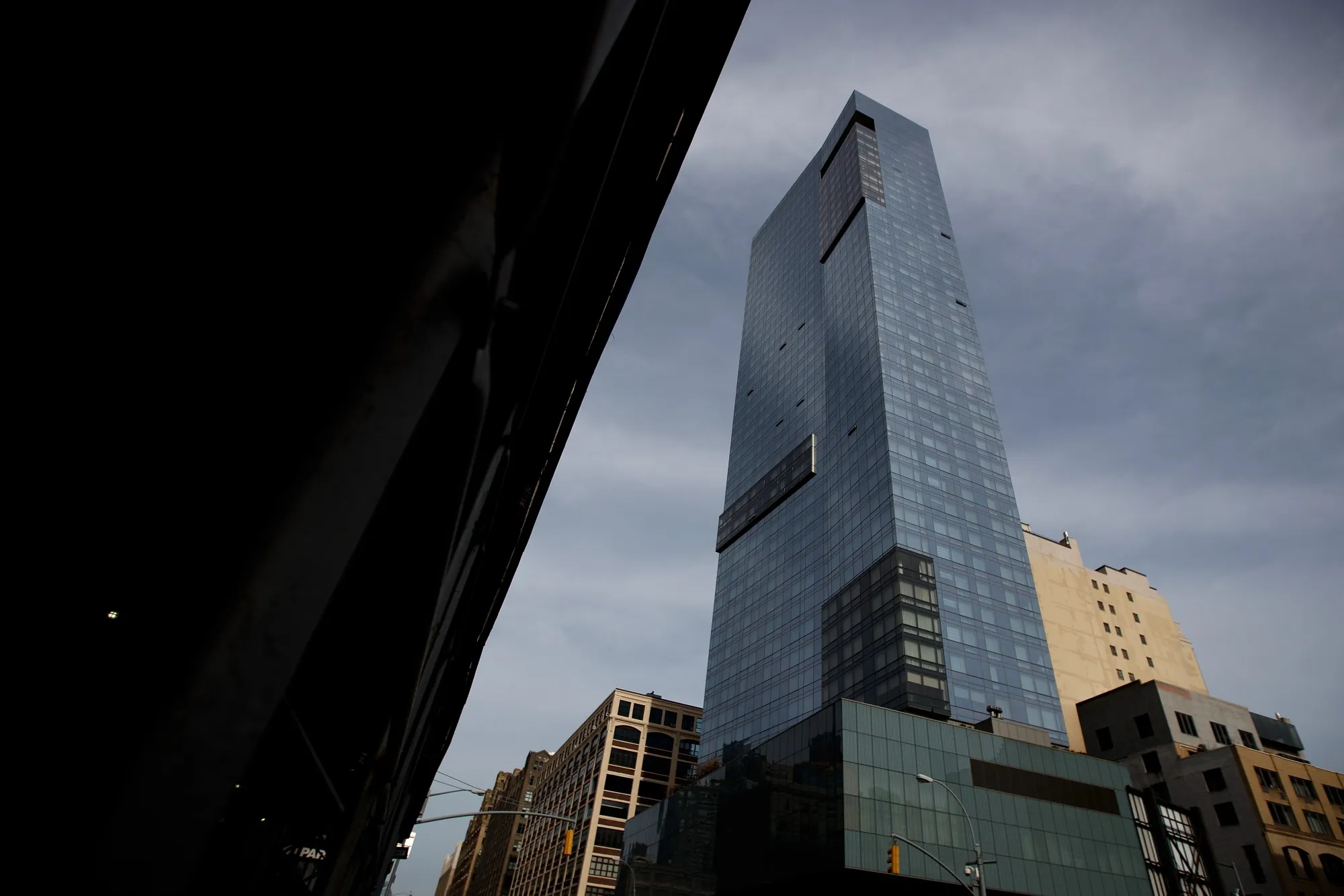 The Trump SoHo hotel condominium building in New York in 2017.
