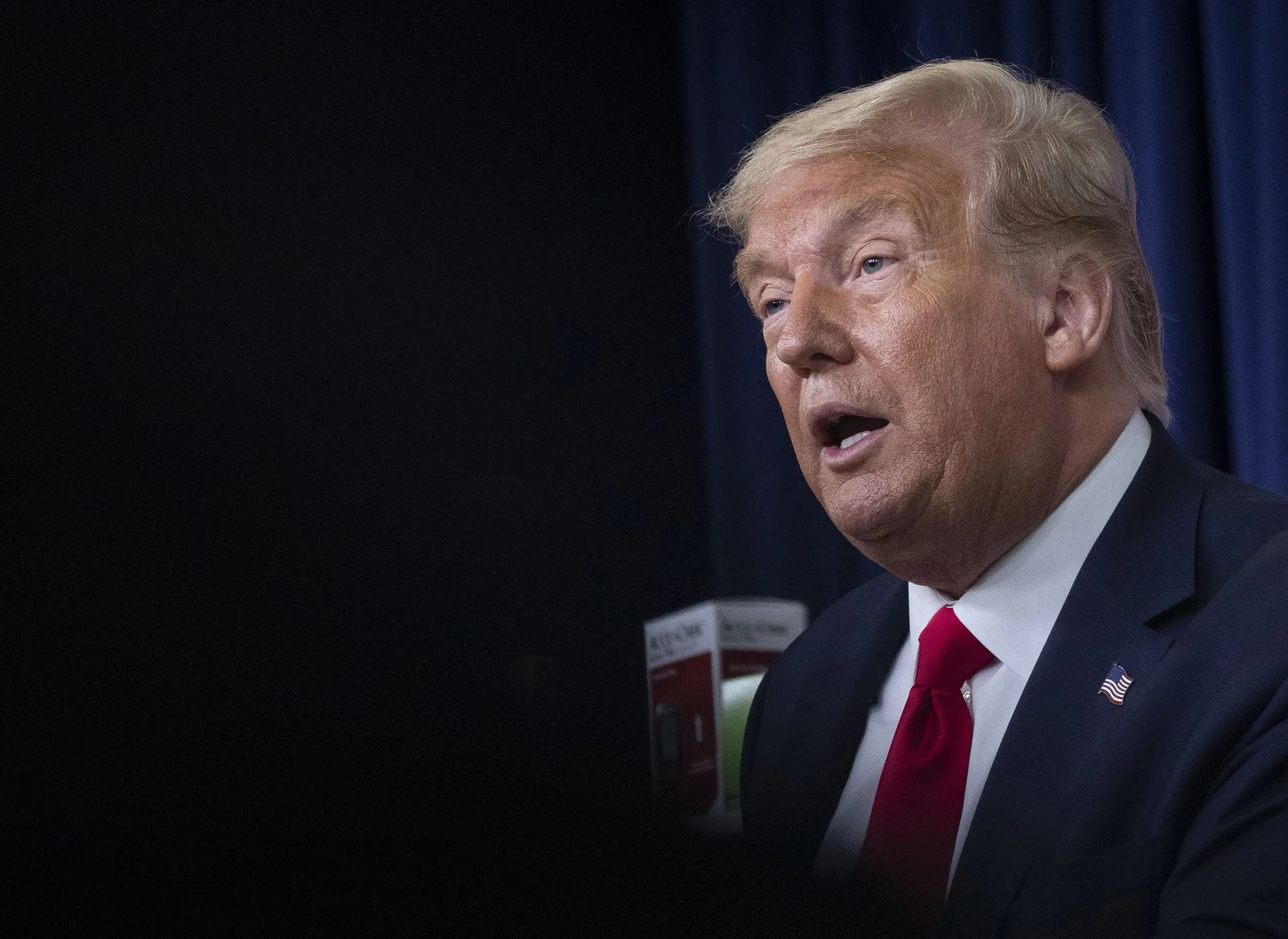 Donald Trump speaks during an executive order signing ceremony on lowering drug prices,&nbsp;in Washington, D.C.&nbsp;on&nbsp;July 24.