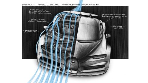 The car features an aerodynamic system that changes according to speed and conditions. “With Chiron, we will test the limits of physics,” said Durheimer.