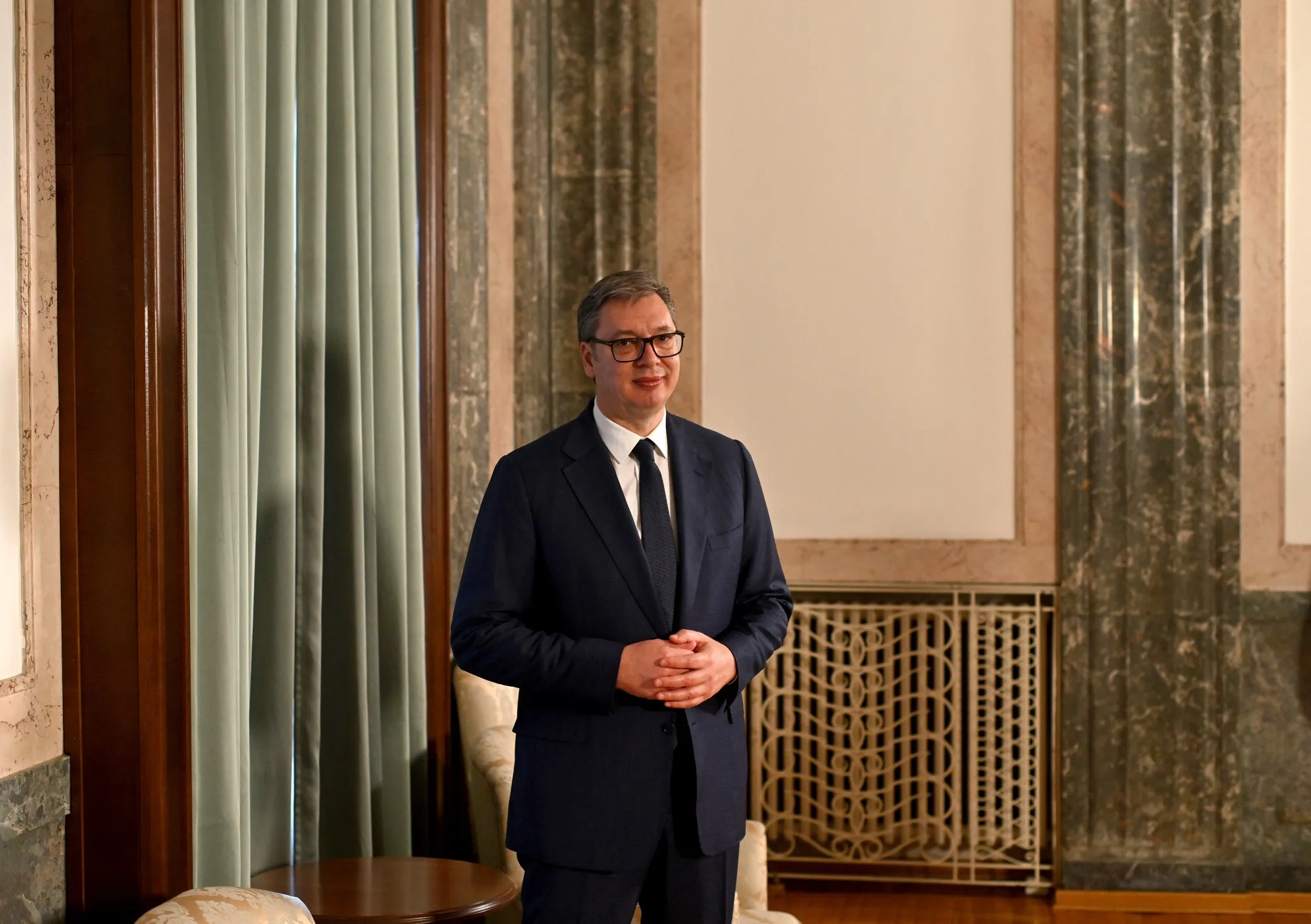Aleksandar Vucic in Belgrade, on Oct. 29.