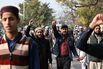 People protest against Iranian launched air strikes in Pakistan’s Balochistan province, in Islamabad on Jan. 18.