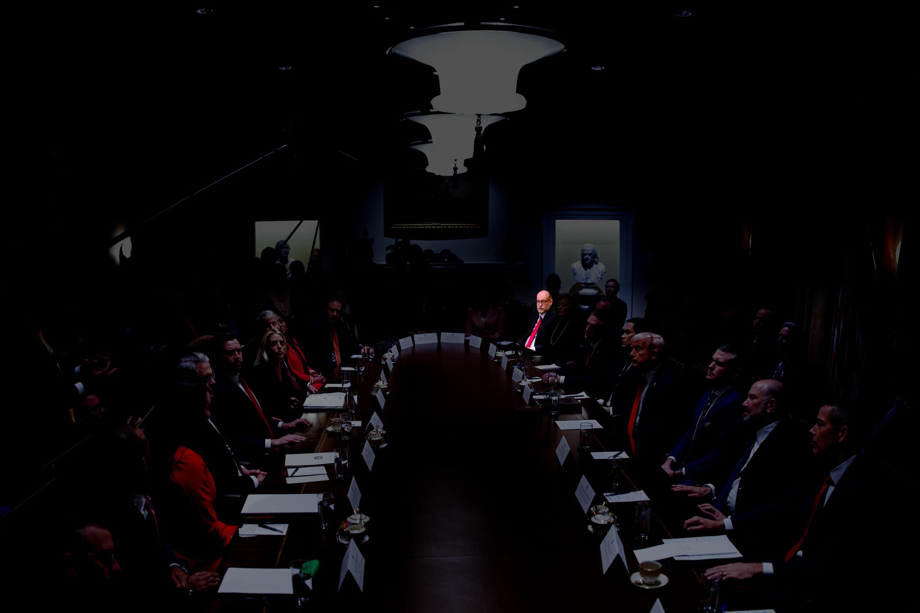 A meeting of President Trump’s cabinet on Feb. 26.