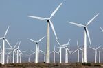Wind turbines in operation at China's largest wind farm just outside Urumqi, Xinjiang on Thursday, September 14, 2006.
