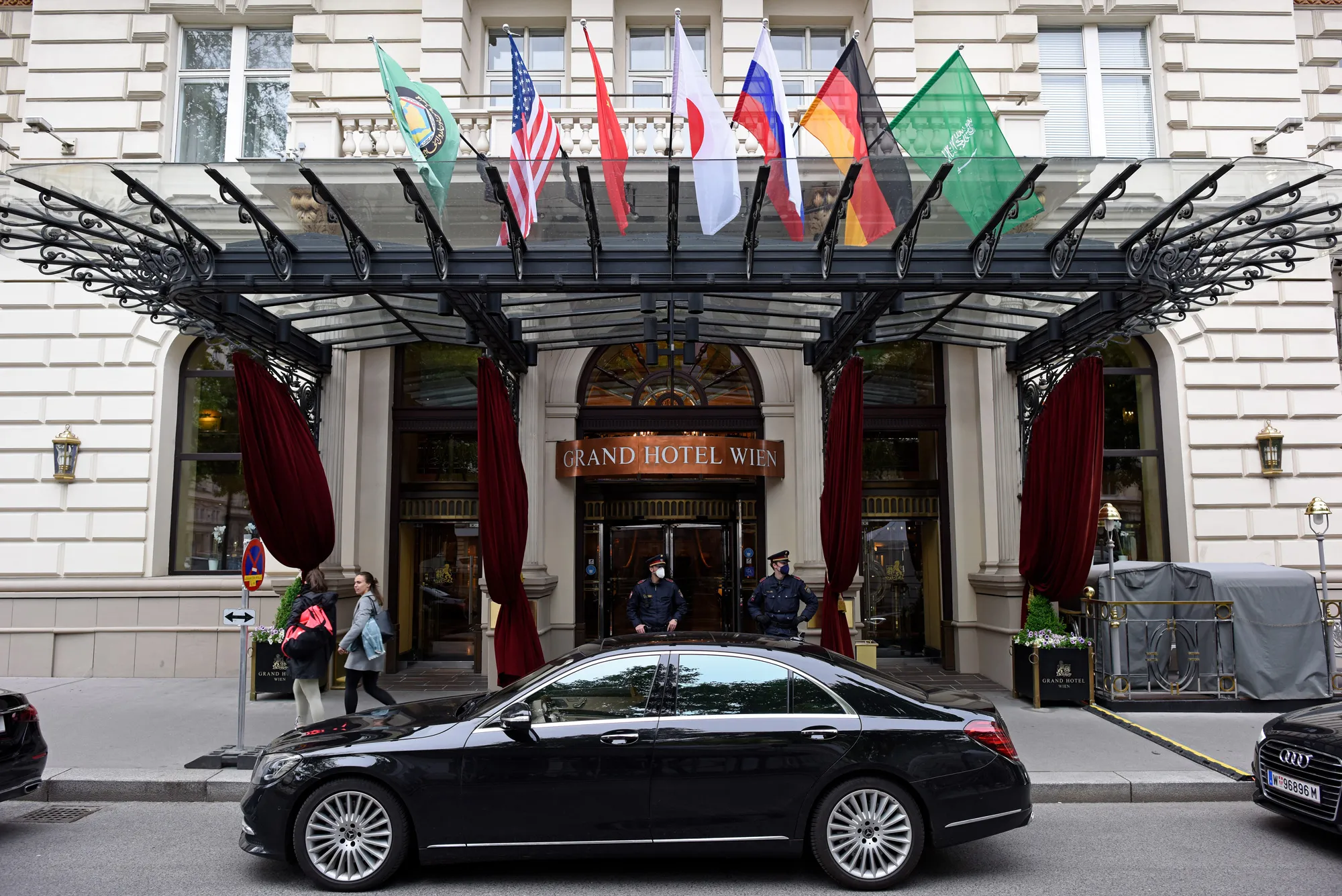 The Grand Hotel, venue for the Iran&nbsp;nuclear program talks,&nbsp;in Vienna.