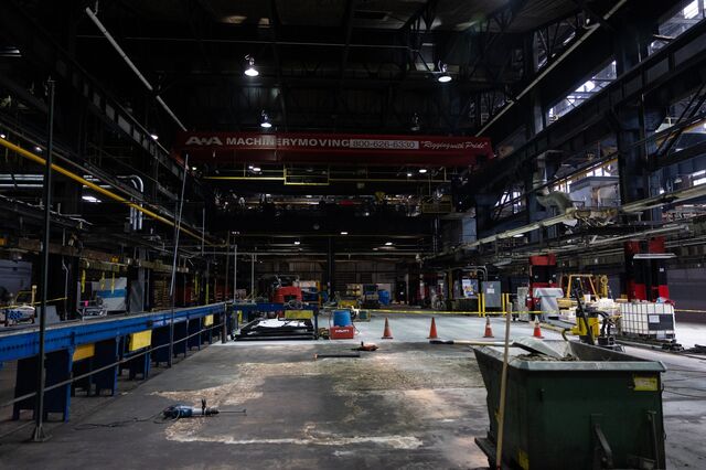 A section of the Scranton Army Ammunition Plant under renovations. 