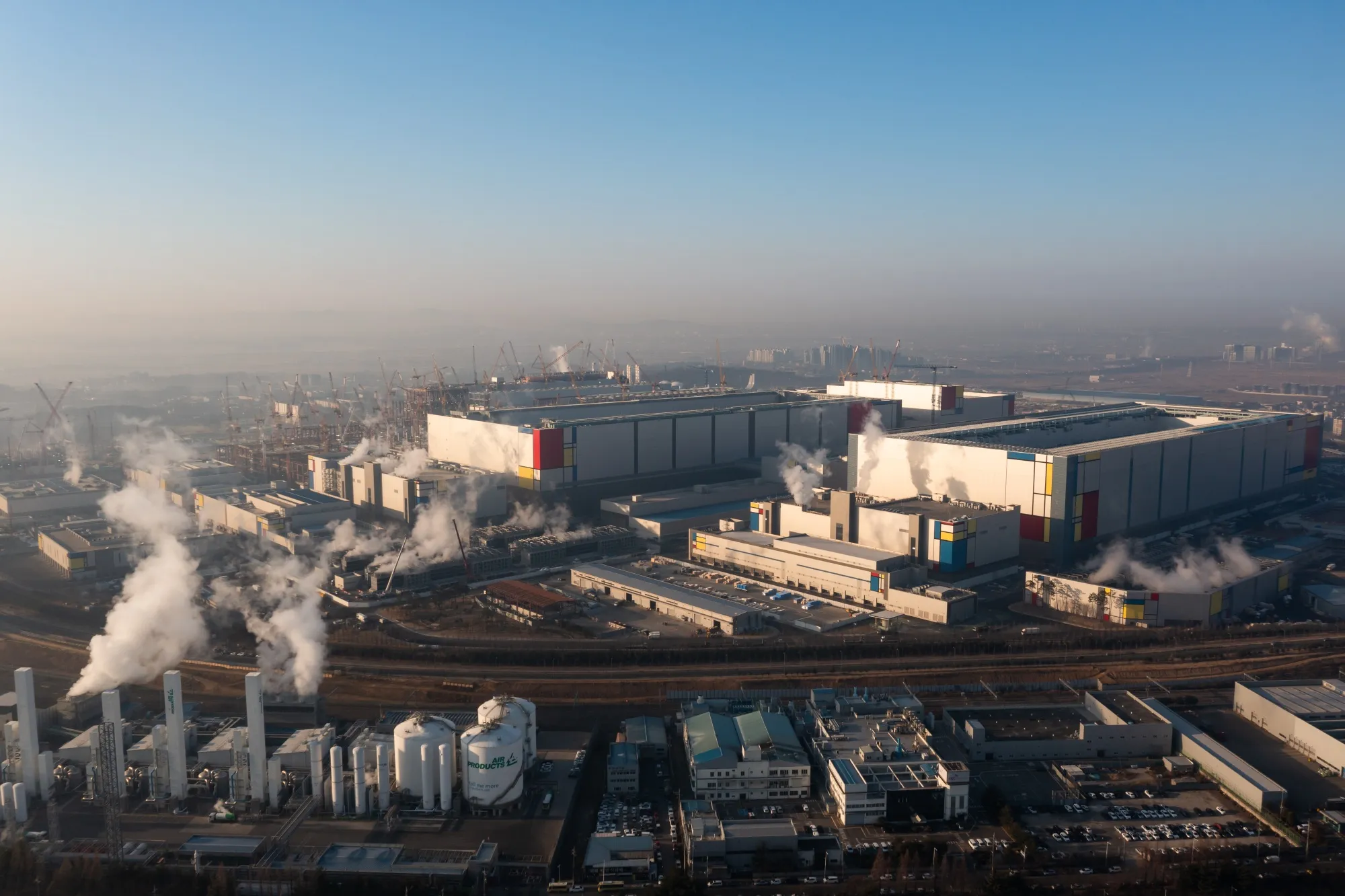 The Samsung Electronics Co. semiconductor manufacturing plant in Pyeongtaek, South Korea.