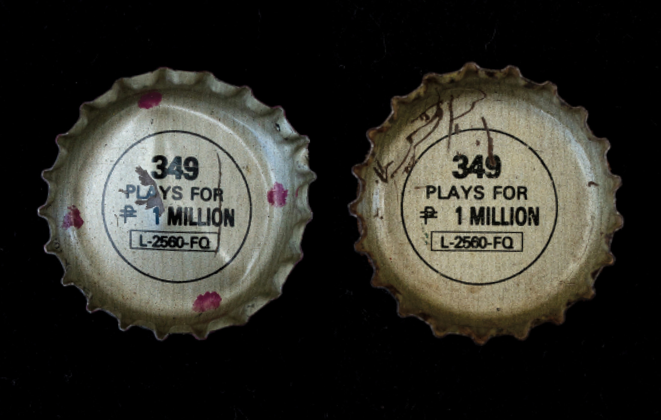 Two of Pepsi’s infamous 349 crowns.