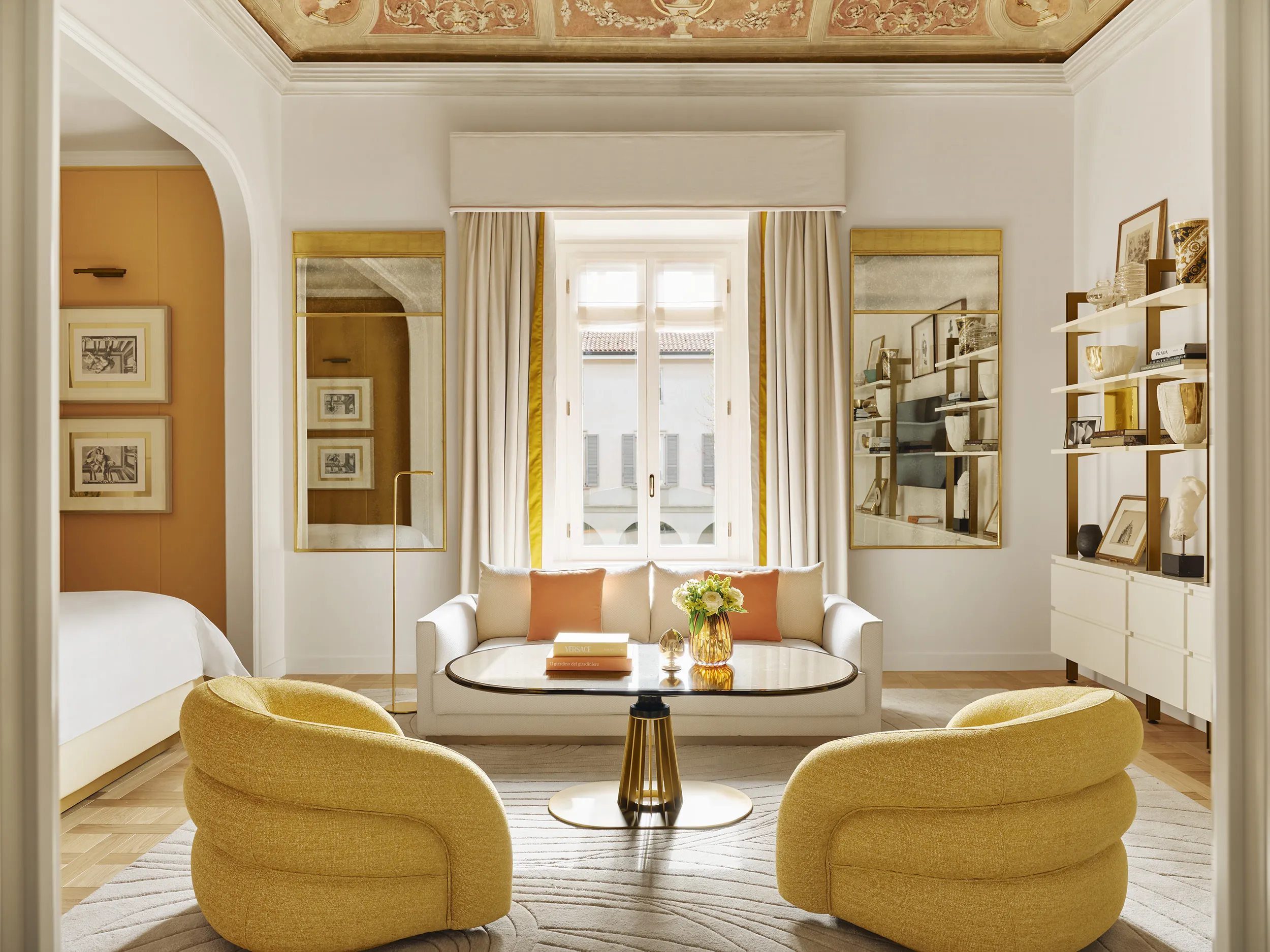 The Fresco Suite at the Four Seasons Hotel Milano.