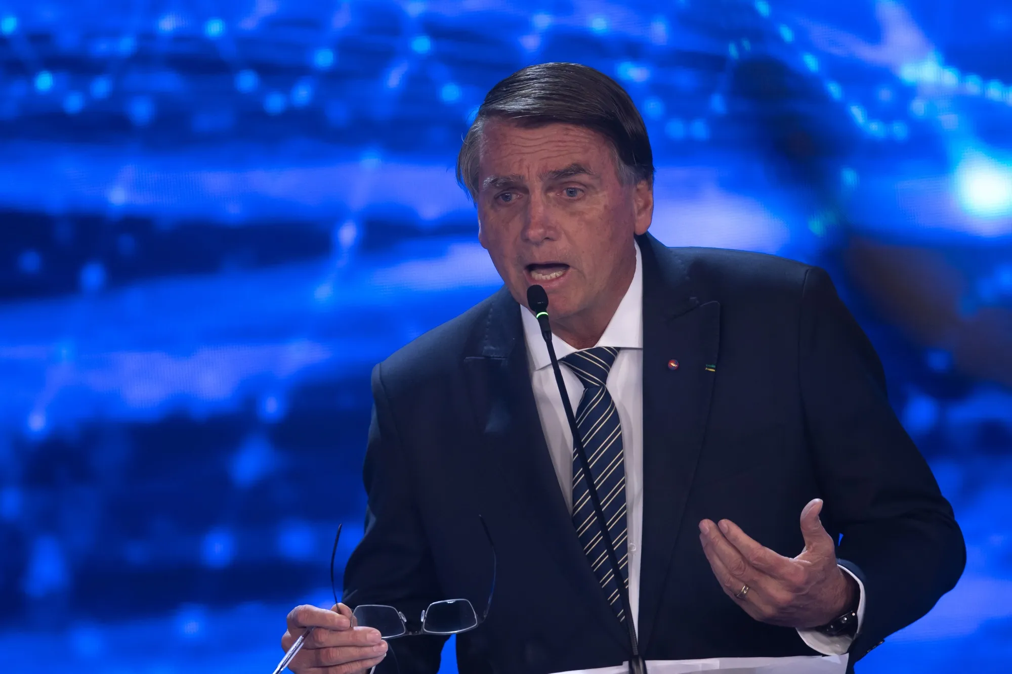 Jair Bolsonaro in Sao Paulo on Aug. 28.