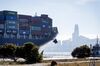 A cargo ship leaves the Port of Oakland in Oakland, California, U.S., on Tuesday, July 17, 2018. The U.S. Census Bureau is scheduled to release trade balance figures on August 3.