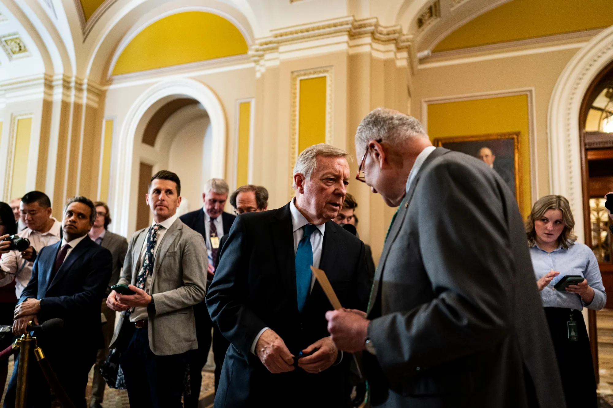 Senate Democrats in Political Bind as GOP Dares Them on US Shutdown -  Bloomberg