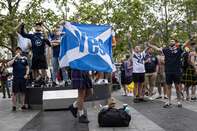 Scottish Football Fans Head South Ahead Of Euro Game with England
