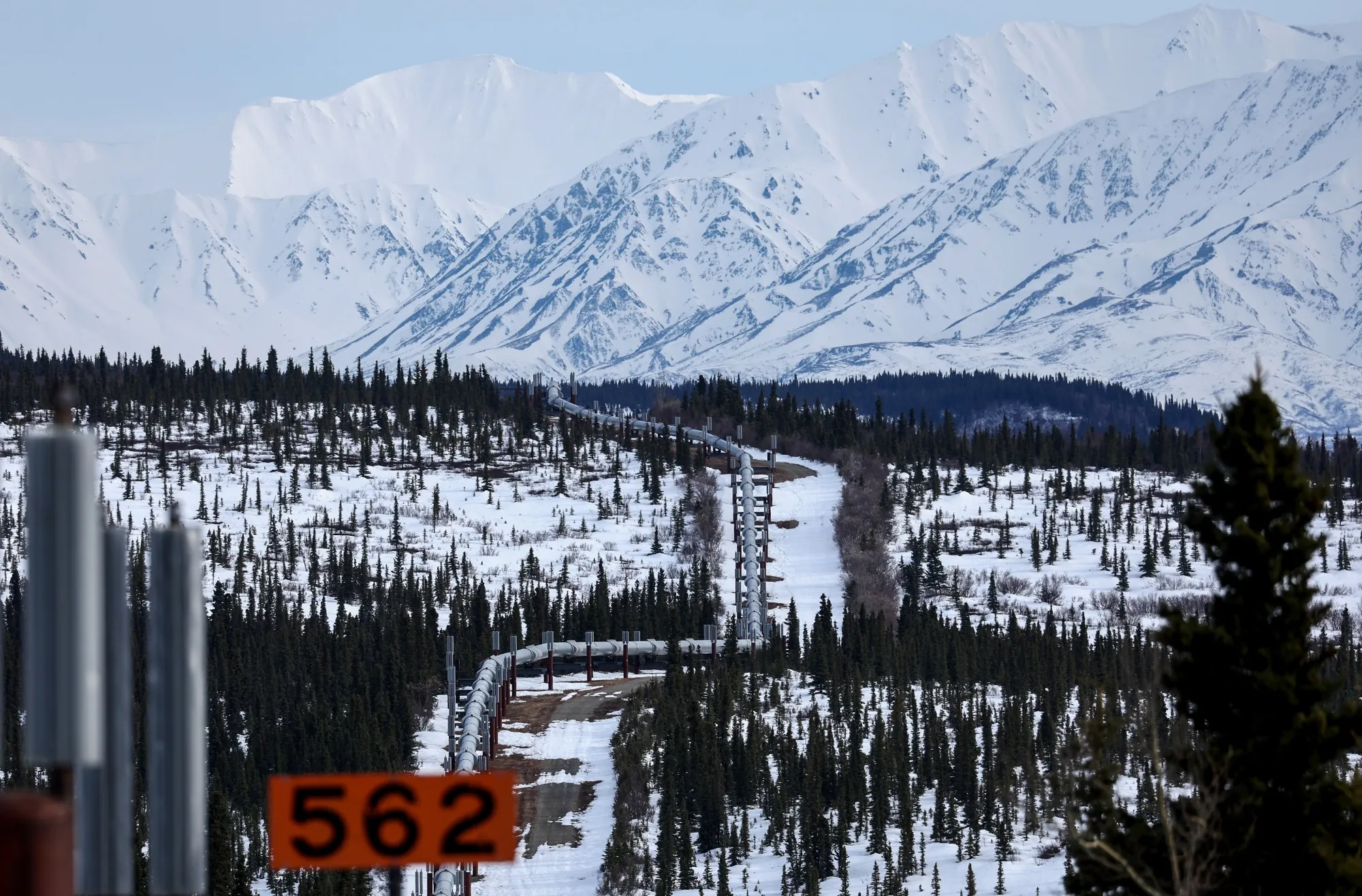General Views Of The Trans-Alaska Pipeline System