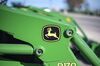 The Deere & Co. John Deere logo is seen on a tractor at a United Ag & Turf dealership in Waco, Texas, U.S., on Monday, Nov. 20, 2017. Deere & Co. is scheduled to release earnings figures on November 22.
