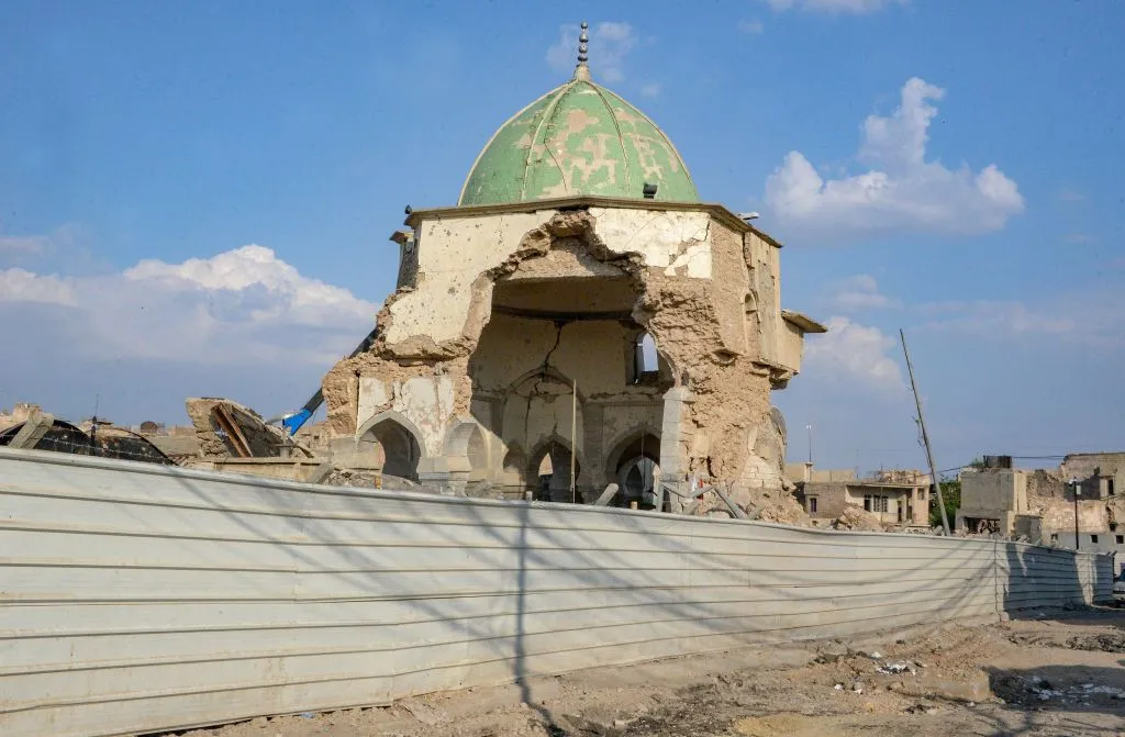 What Islamic State left of the&nbsp;Al-Nuri Mosque in Mosul.&nbsp;