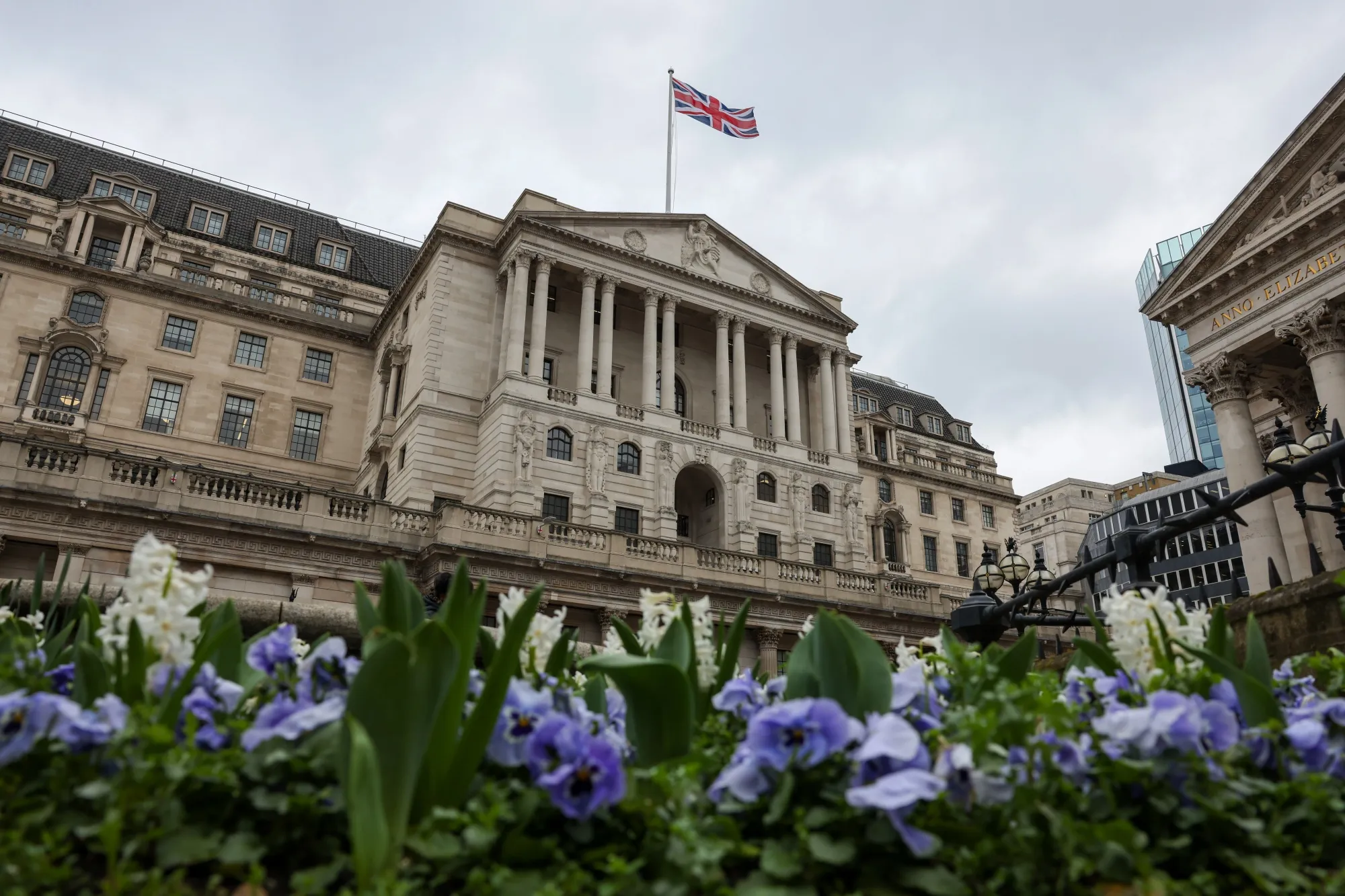 The Bank of England headquarters in the City of London.
