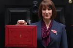 Rachel Reeves, UK chancellor of the exchequer, outside 11 Downing Street ahead of her budget presentation to parliament on Oct. 30, 2024.