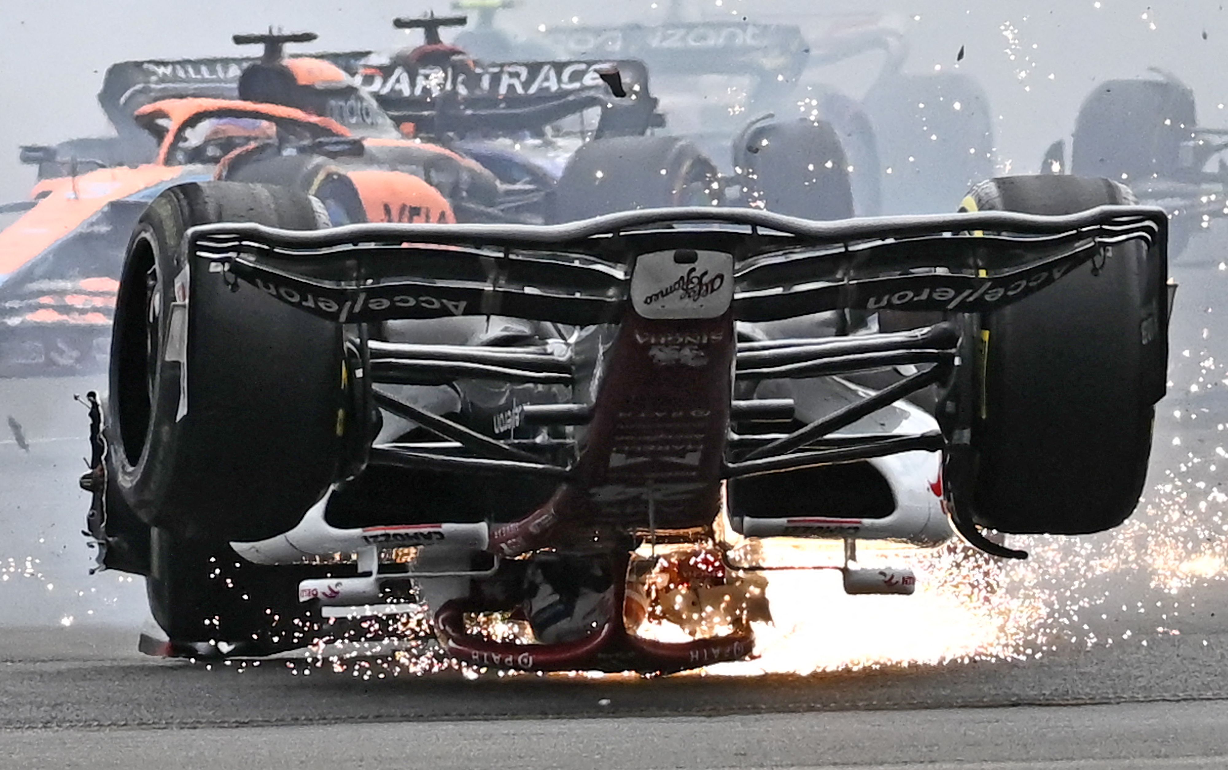 Formula 1 Silverstone Crash ‘Halo’ That Saved F1’s Zhou Guanyu Was